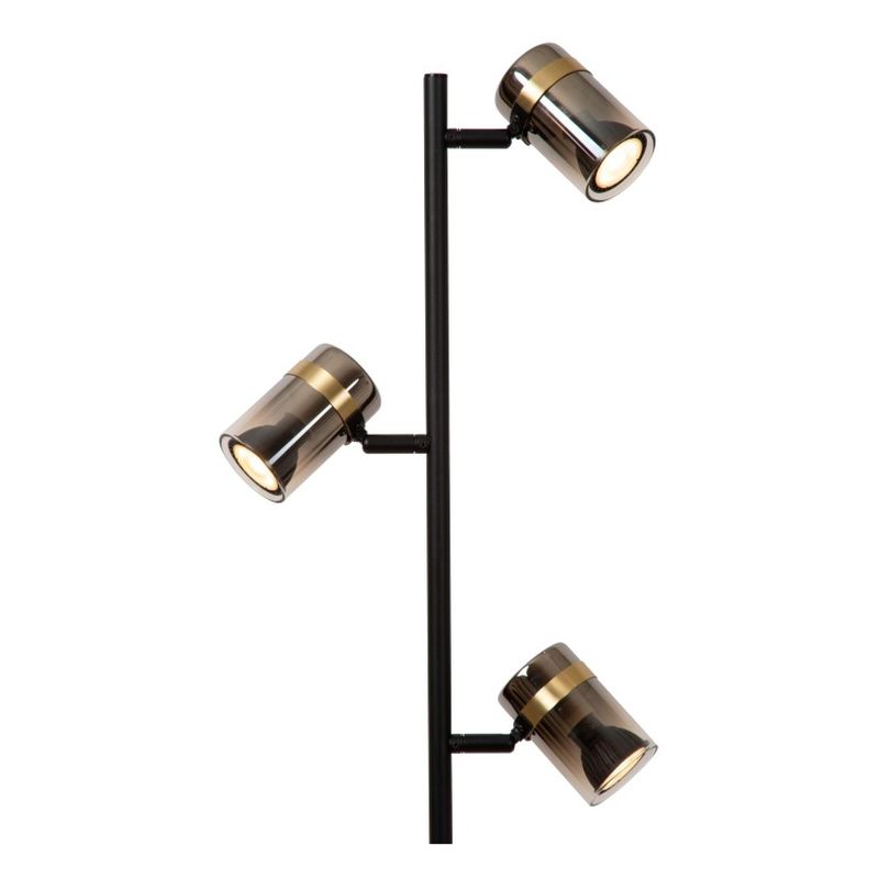 Lucide UPTON - Stojacia lampa - 3xGU10 - Smoke Grey